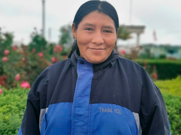 Yolanda Panihuara, beneficiaria de CEDER“El sustento de una familia”