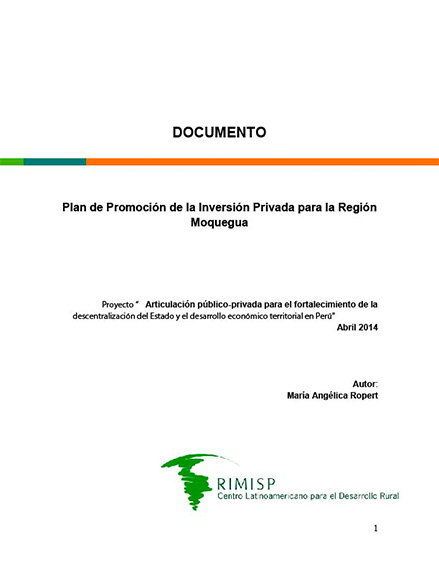 Propuesta modelo institucionalidad Moquegua